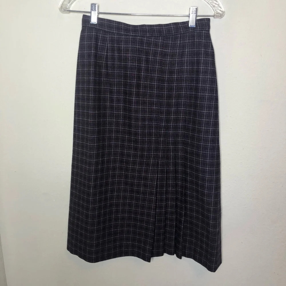 Plaid Wool Blend Skirt Size 5 - Picture 1 of 5